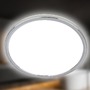 Kruhová - BRI 3873018 Pulap stropní svítidlo pr.42 cm - 22W, 3000lm, LED, přímé a nepřímé osvětlení, IP54, neutrální bílá, chrom - BRILONER - foto 2