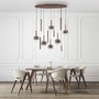 Vícečetná - PN 2288-23 LED závěsné svítidlo BOWL, hnědé, stmívatelné vypínačem, SimplyDim, 2700K - PAUL NEUHAUS - foto 2