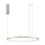 Kruhová - NV 9345603 Závěsné svítidlo TARQUIN šampaň stříbrný hliník a akryl LED 36W 230V 3000K IP20 stmívatelné - NOVA LUCE - foto 2