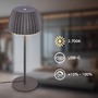 Stolní lampy dekorační - BRI 7625015 Loca stolní lampa - 8W, 800lm, LED, dotykový vypínač, stmívatelná, teplá bílá, antracit - BRILONER - foto 2