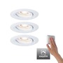 Koupelnová - P 92971 LED vestavné svítidlo Nova mini Plus EasyDim výklopné 3x4,2W 2.700K bílá mat 230V - PAULMANN - foto 2