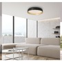 Kruhová - LD 14216-18 OSKO LED stropní svítidlo průměr 57 černá / zlatá stmívatelné dálkovým ovladačem CCT 2700-5000K - JUST LIGHT - foto 2