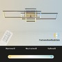 Hranatá - BRILO 3156-014 LED CCT rám 104 cm 2x19W 2500lm černá - BRILO - foto 2
