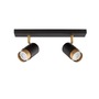 Bodová - NV 9111434 Bodové svítidlo POGNO černá a zlatý hliník GU10 2x10W IP20 220-240V bez žárovky - NOVA LUCE - foto 2