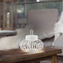 Na stůl - LD 19303-16 AKUBA LED stolní lampa průměr 25cm bílé na baterie USB IP44 stmívatelné dotykem 2700K - JUST LIGHT - foto 2