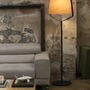 Stojací lampy - FARO 29847 STOOD černá a dřevěná stojací lampa - FARO - foto 2