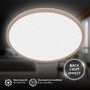 Kruhová - BRILO 7654011 Slim svítidlo LED panel pr.37,5 cm - 22W, 3000lm, hvězdné nebe, neutrální bílá, béžová - BRILO - foto 2