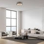 Kruhová - LD 15217-18 LED křišťálové stropní svítidlo HANNI, černá,, 3000K - JUST LIGHT - foto 2