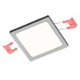 Hranatá - RED R12166 SLENDER SLIM SQ 9 zápustná černý chrom 230V LED 8W 3000K - RED - DESIGN RENDL - foto 2