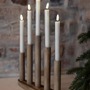 Interiérové dekorace - MAR 706288 Miila bezdrátový adventní hnědý svícen - Markslöjd - foto 2
