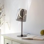 Stolní lampy dekorační - PN 4542-25 ZULA LED stolní lampa kávová barva stmívatelné šňůrovým stmívačem kouřové sklo 3000K - PAUL NEUHAUS - foto 2
