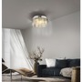 Dekorativní - LD 15048-17 Křišťálové stropní svítidlo KULUNKER, chrom 30cm průměr - JUST LIGHT - foto 2