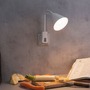 S ramenem - P 95428 Svítidlo do zásuvky Junus Flexarm E14 bílá vypínač na lampě - PAULMANN - foto 2