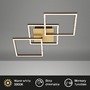 Hranatá - BRILO 3217-017 LED stropní svítidlo, 76,3 cm, 30 W, 1300 lm, zlatá - BRILO - foto 2