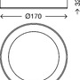 Kruhová - BRI 3462-415 LED stropní svítidlo, pr. 17 cm, 12 W, černá - BRILONER - foto 2