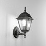 Nástěnná - FAN LANT-ROMA/AP1A Venkovní nástěnné svítidlo UP ROMA černá, 1xE27, IP44, 19,5 x 35 x 14,6 cm - FANEUROPE - foto 2