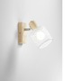 Bodová - FAN SPOT-TWINSET-1 LED spot Twinset s dřevěnou základnou 1 x E14, max. 40 W, 10 x 6 cm - FANEUROPE - foto 2