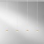 Sestavte si sami - FAN LED-BASE-S-RT4-ORO Konstrukce zlatá kovová závěsná konstrukce s integrovaným LED světelným bodem 14 W a kabelem 80 x 80 x 200 cm, nastavitelný kabe - FANEUROPE - foto 2