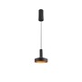 Subtilní - LA 1010287 LALU® závěsné svítidlo, patice LED, Mix&amp;Match, stříška pro povrchovou montáž, délka závěsu 200 cm, 2700/3000 K, 40°, PHASE, černá - BIG WHITE (SLV) - foto 2