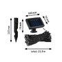 Na baterie - P 94875 Solární světelný řetěz Aurinka IP44 3000K černá - PAULMANN - foto 2