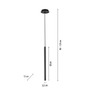 Subtilní - PN 2111-18 Závěsné svítidlo FLUTE LED 4,3W 3000K černé- PAUL NEUHAUS - foto 2