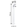 Sloupková - P 94833 LED stojací svítidlo Cuff pohybové čidlo IP44 782mm 3000K 10W 230V 70° bílá hliník - PAULMANN - foto 2