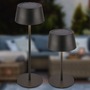 Stolní lampy dekorační - BRILO 7572015 Awia stolní lampička - 2W, 160lm, nabíjecí, LED, stmívatelné, dotykový vypínač, CCT, černá - BRILO - foto 2