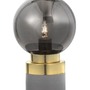 Stolní lampy dekorační - NV 9010264 Stolní lampa JULIET kouřové šedé sklo mosaz a šedá kovová základna E14 1x12W IP20 bez žárovky - NOVA LUCE - foto 2