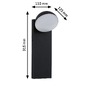 Nástěnná - P 94738 LED venkovní nástěnné svítidlo Puka IP44 kruhové 110x125mm 3000K 8,5W 230V antracit hliník - PAULMANN - foto 2
