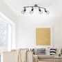 Bodová - LD 15674-78 JARO Stropní svítidlo z kovu a dřeva v moderním rustikálním designu s nastavitelnými spoty - LEUCHTEN DIREKT / JUST LIGHT - foto 2