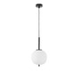 Koule - NV 9624074 Závěsné svítidlo LATO černý kov a opálové sklo E14 1x5W 230V IP20 bez žárovky - NOVA LUCE - foto 2