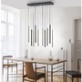 Vícečetná - PN 2110-18 FLUTE LED závěsné svítidlo černá matná mosaz 10 ramenné stmívatelné paměťová funkce SimplyDim 3000K - PAUL NEUHAUS - foto 2