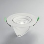 Kruhová - FAN INC-DELTA-38 Zápustné svítidlo LED Delta, hliník, bílá/stříbrná, COB, 38 W, 4300 lm, CCT, 19,5 x 19,5 x 23 cm - FANEUROPE - foto 2