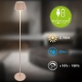 Stojací lampy - BRILO 1238011 nabíjecí stojanová lampa Riffle - 124 cm, 4,2W, 400lm, bezdrátová, LED, stmívatelná, dotykový vypínač, béžová - BRILO - foto 2
