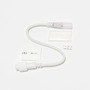 Příslušenství - DLED 2DN21 DecoLED Prodlužovací kabel pro dvoustranný LED Neon, IP67, 230V, 25 cm, bílý, samčí 2DN21 - foto 2