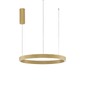 Kruhová - NV 9345661 Závěsné svítidlo ELOWEN broušený zlatý hliník a silikon LED 60W 3000K stmívatelné - NOVA LUCE - foto 2