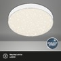 Kruhová - BRI 7074-416 LED stropní svítidlo hvězdné nebe, pr. 28,7 cm, 21 W, bílé - BRILONER - foto 2
