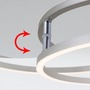 Kruhová - BRILO 3228018 LED stropní svítidlo, 51,5 cm, 4100 LM, 36 W, hliník-chrom (starý kód: BRILO 3228-018) - BRILO - foto 2