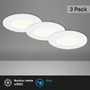 Kruhová - BRI 7282-036 3ks sada LED vestavné svítidlo, pr. 8,5 cm, 6 W, bílé - BRILONER - foto 2