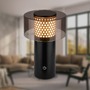 Stolní lampy dekorační - BRILO 7669015 Gila stolní lampa - 2,6W, 200lm, bezdrátová, LED, IP44, dotykový vypínač, stmívatelná, černá/zlatá - BRILO - foto 2