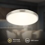 Kruhová - BRILO 3901012 Competo stropní svítidlo pr.24 cm - 12W, 1300lm, LED, teplá bílá, matný nikl - BRILO - foto 2