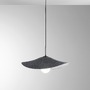 Dekorativní - FAN I-LENGLEN-S1-NER Závěsné svítidlo Lenglen černý filc, kabel 2 m, stínidlo 50 cm, 1 x E27 - FANEUROPE - foto 2