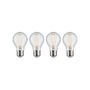E27 - P 5082 Set 3-krokové-stmívatelné LED žárovka E27 230V 4x8W 2700K stmívatelné čirá - PAULMANN - foto 2