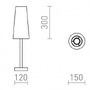 Stolní lampy dekorační - RED R14034 MAUI/CONNY 15/30 stolní Polycotton bílá/dřevo 230V E27 7W - RED - DESIGN RENDL - foto 2