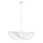 Dekorativní - FAN I-RHEI-LEAF-S60 Závěsné svítidlo Rhei‑Leaf bílé, 1xE27, 60 x 33 x 150 cm - FANEUROPE - foto 2