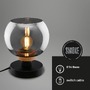 Stolní lampy dekorační - BRI 7487015 Stolní lampa, 19 cm, 1x E14, max. 10W, kouřová černá - BRILONER - foto 2