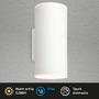 Nástěnná - BRI 3786016 Lima LED venkovní nástěnné svítidlo, nabíjecí, 3 krokový dotykový stmívač, časovač, bílé - BRILONER - foto 2