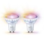 GU10/GZ10 - PH 8720169076723 WiZ SET 2x LED skleněná žárovka GU10 PAR16 4,9W (50W) 345lm 2700-6500K RGB IP20, stmívatelná - PHILIPS - foto 2
