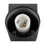 Dekorativní - LA 1007603 VARYT nástěnné přisazené svítidlo, kulaté, 1x max. 6 W E14, černá - BIG WHITE (SLV) - foto 2