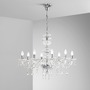 Dekorativní - FAN I-INCANTO/8 Závěsné svítidlo Incanto, chromové, 8 x E14, 83 x 154 cm - FANEUROPE - foto 2